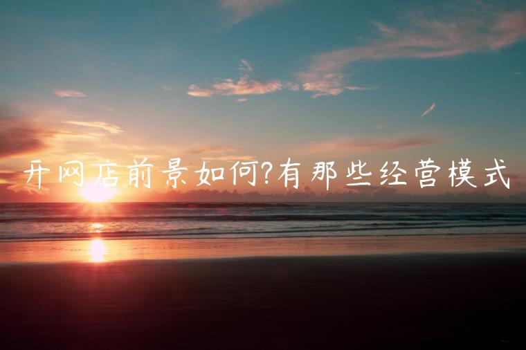 開網(wǎng)店前景如何?有那些經(jīng)營模式